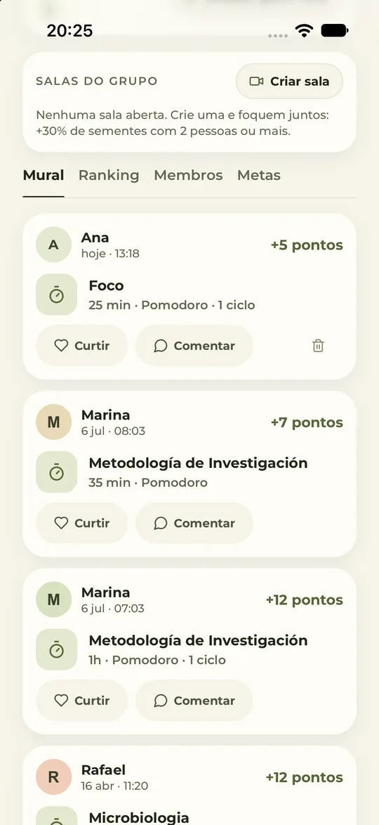 Mural do grupo